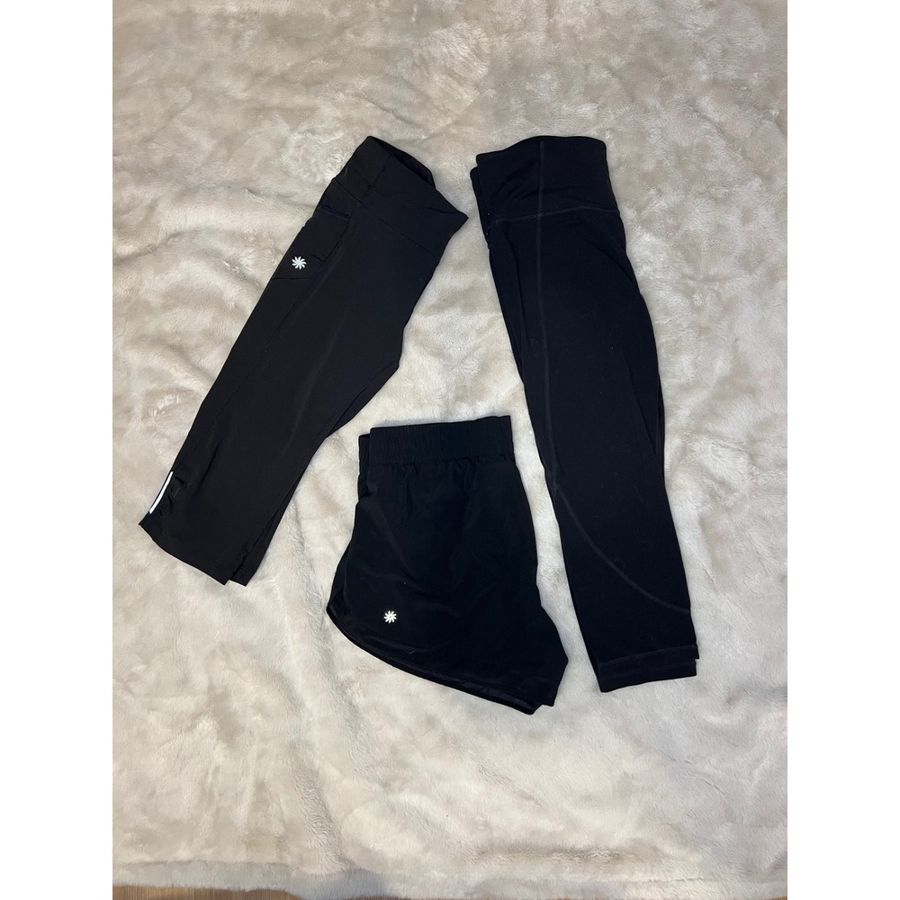 Athleta Womens Activewear Bundle Leggings Shorts Black M